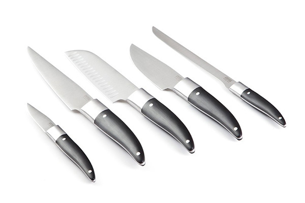 Bloc magnétique 5 couteaux de cuisine - Laguiole Evolution Forgé Expression
