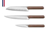 Coffret 3 couteaux (OFFICE, SANTOKU, CHEF) Collection Louis