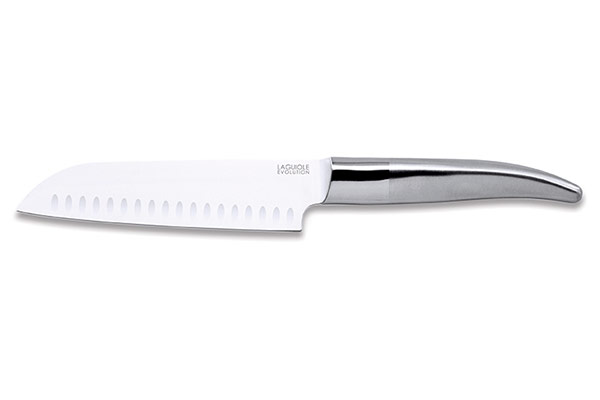 Couteau Santoku Laguiole Expression 16 cm manche métal – Coutellerie TB
