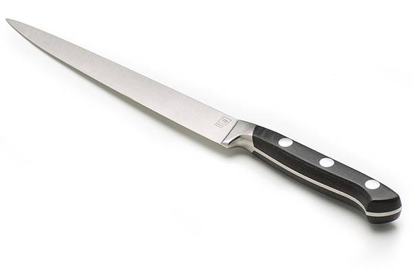 Couteau à poisson, filet de sole 16 cm - Forgé Traditionnel bois