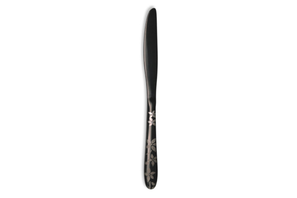 Couteau de table Printemps - Couvert inox noir
