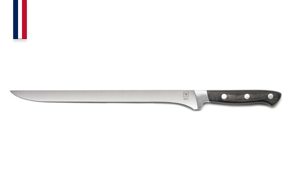 Couteau à jambon 25 cm Made In France - Forgé Traditionnel manche en bois