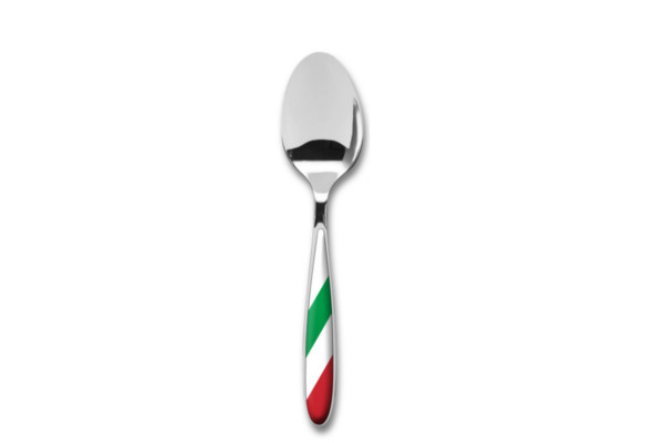 Cuillère de table Inédit - Manche ABS drapeau Italie