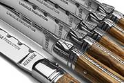 Set de 6 couteaux à steak Laguiole Production –Manche en bois