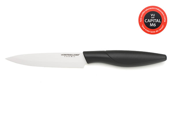 Couteau à steak 10 cm Le Couteau du Chef – Lame blanche en céramique