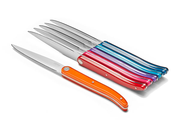 Coffret de 6 couteaux à steak de couleur – Laguiole Evolution Sens